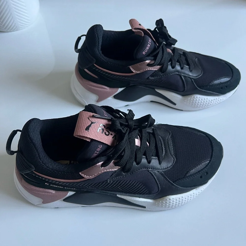 Puma RS-X Trophy Black Rose Gold Sneakers - Picture 2 of 8